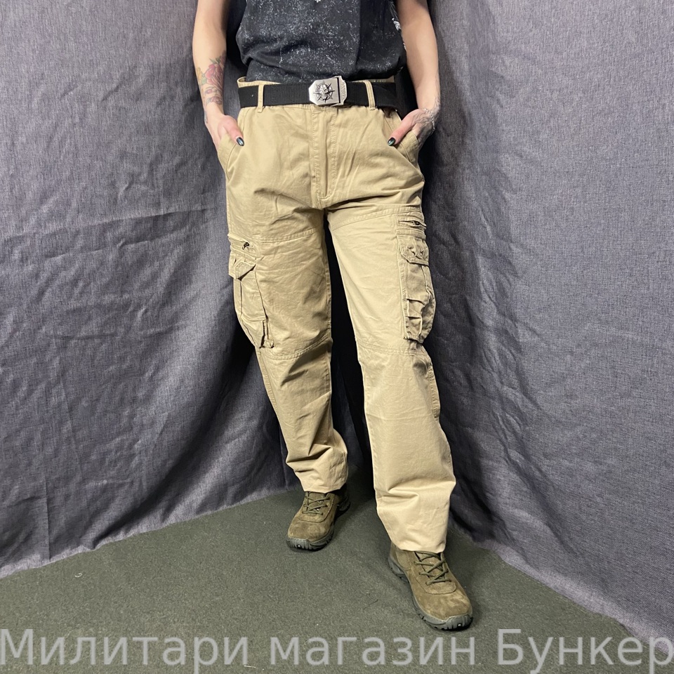 Штаны карго JEANS WEAR лето песок