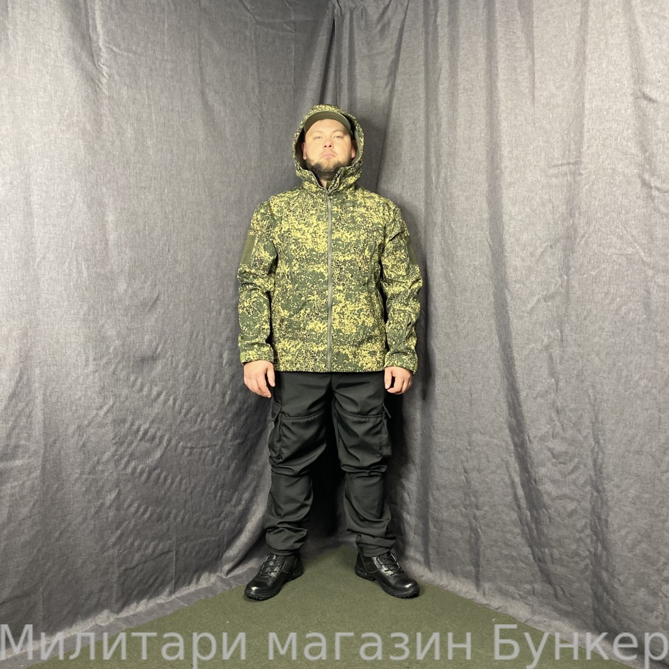 Куртка R&B Garment деми камуфляж пиксель лес