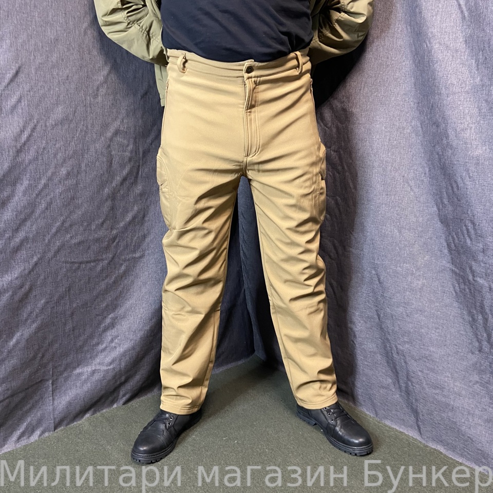 Тактические штаны SHARK SKIN песок зима