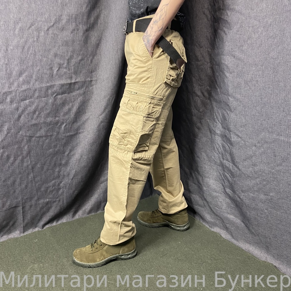 Штаны карго JEANS WEAR лето песок